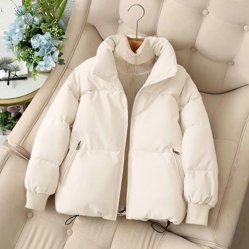 Winter Down Cotton Coat Women's Short Cotton Coat Korean Style Loose and Slim Cotton Winter Coat Jacket