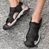 New Leather Mens Casual Shoes Summer Men Sandals Outdoor Men Leather Sandals for Men Beach Shoes Roman Shoes Plus Size 38-45