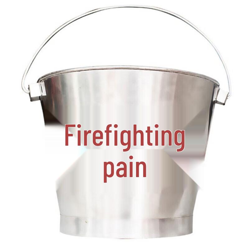 Stainless Steel Wall-Mounted Fire Sand Bucket