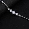 Women Simple Gradient Round Zircon Bracelet Stylish Hand Chain Ornament
