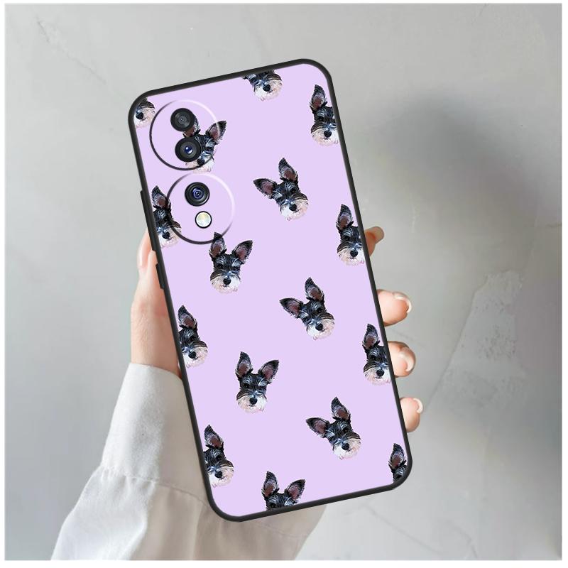 Schnauzer Puppy Dog For Honor Magic 5 6 7 8 Pro Case For Honor 200 400 Lite 50 70 90 X8c X8b X9a X9b X9c X9d Win