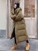 Warm Winter Pink Hooded Long Women Parkas Chaqueta Thick Cotton Padded Windproof Parcas Overcoat Casual Loose Snow Wear Jaquetas
