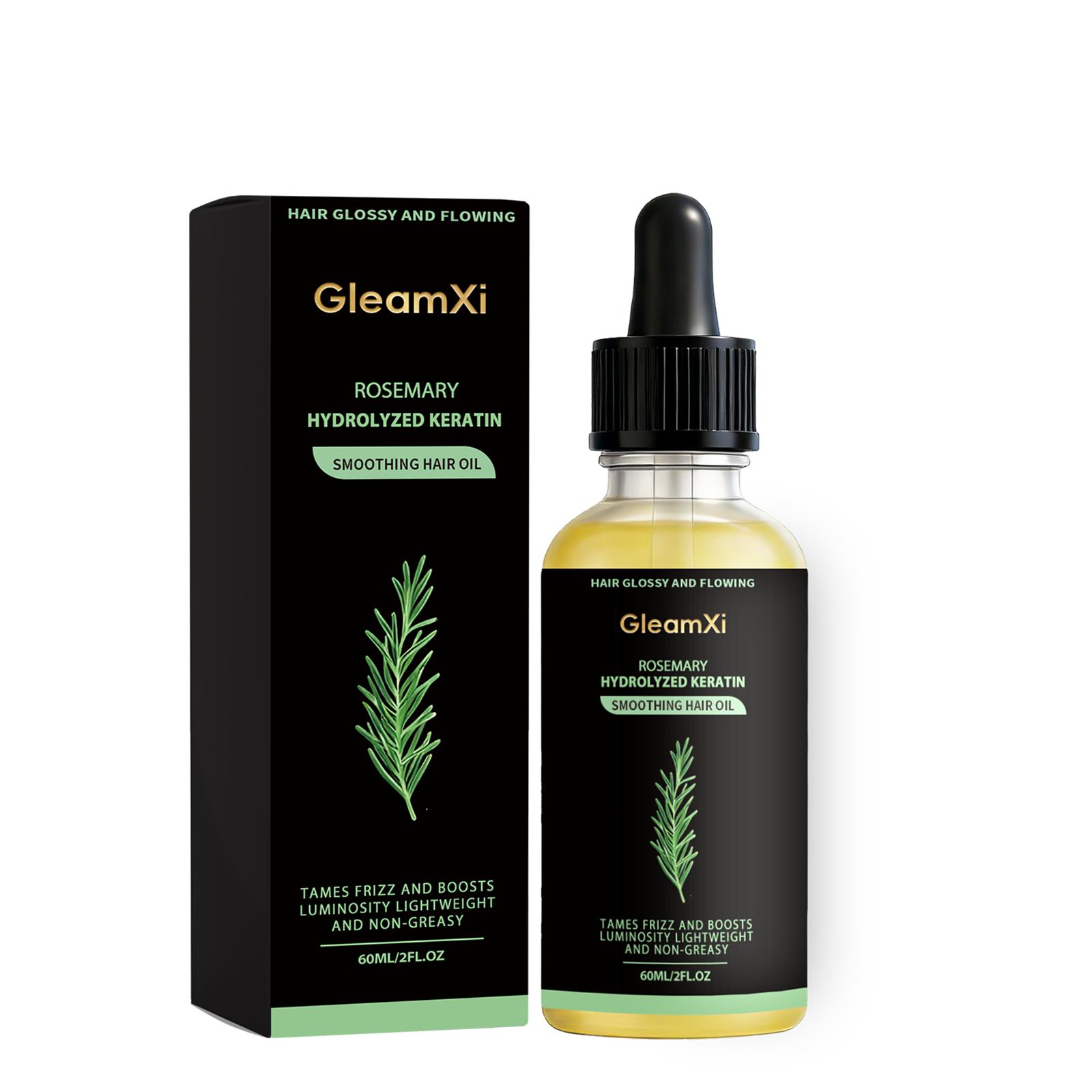 Rosemary Shine Enhancing Hair Care Oil Herbal Plant Extract Hair Care Oil for Smooth and Soft Hair 60ml
