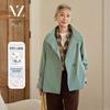 Women's Cotton Blend Casual Windbreaker Jacket
