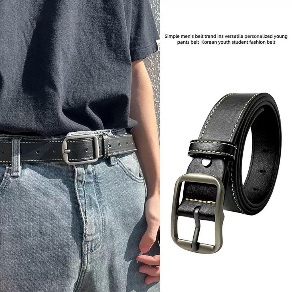 Men's Hong Kong Style Casual Student Belt - Versatile & Trendy Waistband