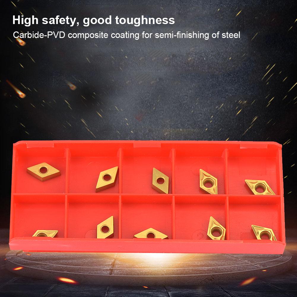 10 STÜCKE DCMT070204 US735 DCMT21.51 CNC Beschichtete Hartmetall-Wendeplatte Drehwerkzeug mit Schraubenschlüssel