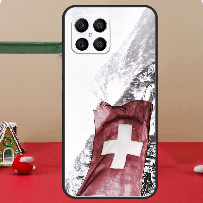 Switzerland Swiss Flag Case For Honor Magic 8 5 6 7 Lite Honor 400 Pro 200 70 90 X8c X8b X9a X9b X9c X9d Win Cover