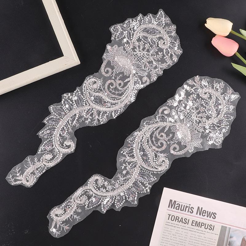 Mesh Bow Lace Embroidery Sticker Diy Hand Account Accessories Wedding Dress Accessories Brooch Hair Accessories Accessories Cloth Sticker