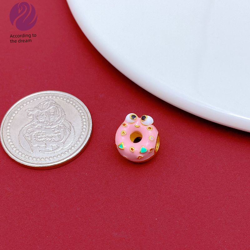 

Alluvial Gold Donut Cone Large Hole Spacer Bead Gold Shop Same Style Handmade DIY Ornament Accessories Cartoon Braid Rope Carrying Strap KS 57732.76cm inch 10.3x 11 hole 4mm