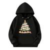 Sweatshirts For Teen Girls Hoodies Long Sleeve Drawstring Pullover Cute Printed Oversized Hoodie Christmas