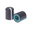 10Pcs Soft Rubber Half Shaft Knob Potentiometer Knob 180 Degree D-Shaped Knob