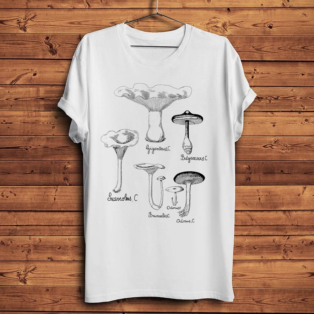 

Mushroom Variety Fungi Plant Funny Natural T Shirt Unisex Short Sleeve Oneck Casual Tshirt Unisex Streetware Tee Breathable S