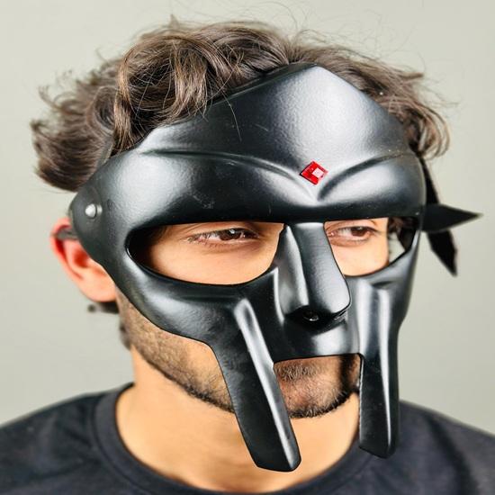 Maska MF Doom Rapper Cosplay Doplněk Maska pocta MF Doom Gladiátorská maska Párty maska Dárek Vánoce, Párty, Halloween, Svatba