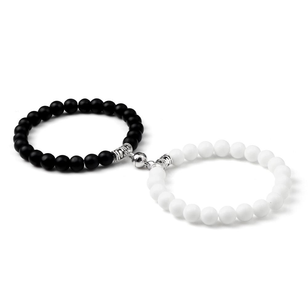 Couple's Magnetic Buckle Beaded Bracelets - Valentine's Day Gift