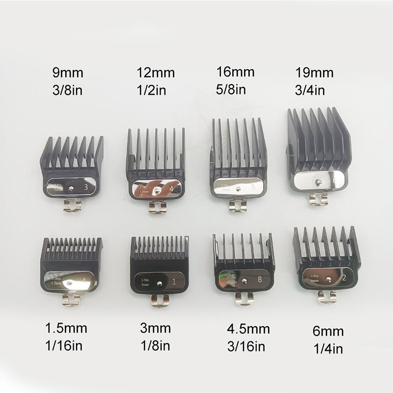 4/8Pcs Professional Barber Hair Clipper Guide Combs For Trimmer Attachment Hair Cutting Guide Replacement Set Limited Comb Salon