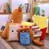 simulation cute Hamburger Food Toy Sausage Drink Pizza Golden Chips Emoticon Snack Plush Toy Decor Food Pillow special Kids Gift