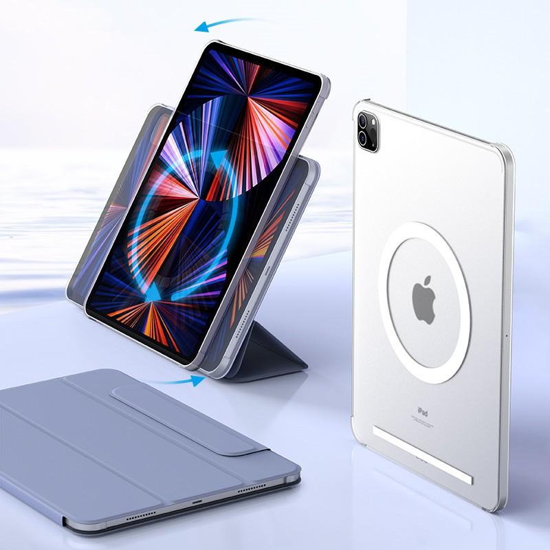 IPad Pro 11-inch Case 2021 Magnetic Detachable Hard Shell With 360 Rotating Stand Support Sleep/Wake Function