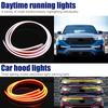 240cm LED Hood Light Strip Hood LED Light Strip With Amber Turn Signal Lights Waterproof Flexible White Dynamic Scan Start Up