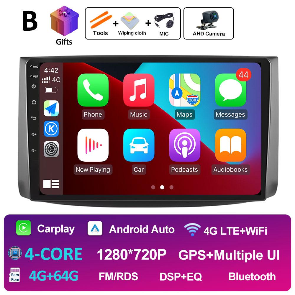 Android Auto Wireless Carplay For Chevrolet AVEO T250 2006 2007 2008 2009 - 2012 Car Multimedia Video Radio Player Bluetooth 4G