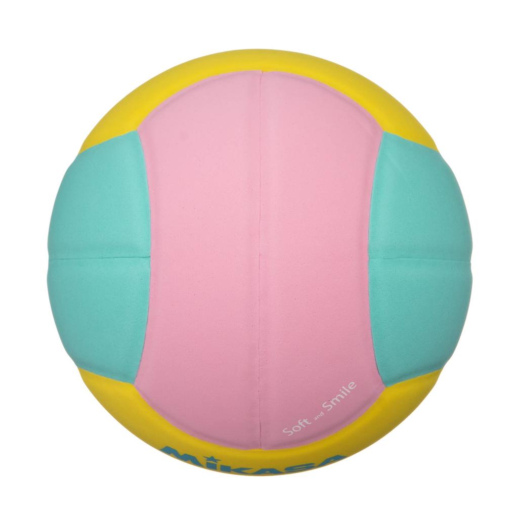 Mikasa Smile Size 0 toddlers to elementary school Recommended internal Dodgeball, (for children), 150g, Yellow/Pink/Green, SD00-YP, pressure