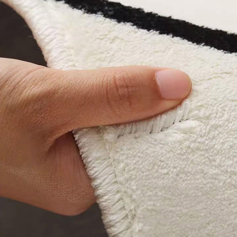 Cat-Shaped Cartoon Cat Rug Non-Slip Backing Entrance Door Mat Cute Bedside Rug Living Room Decor