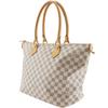 LOUIS VUITTON SaleyaMM Tote Bag N51185 White Damier Azur Canvas Women Used
