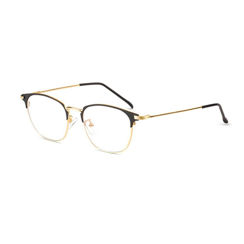 

Anti-Blue Light Glasses for Men Women Fashion Oversized Metal Frame Ultralight Eye Protection Eyeglasses Office Computer Goggles