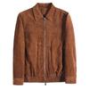 2025 Winter Men's Retro Faux Suede Lapel Motorcycle Leather Jacket - Korean Style Casual Cool Streetwear.