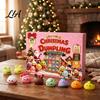 Mini Soft Toys for Party Favors 2026 Christmas Dumplings Advent Calendar with 24 Bun Squeeze Educational Fidget Tools Concentration Toys, Festive