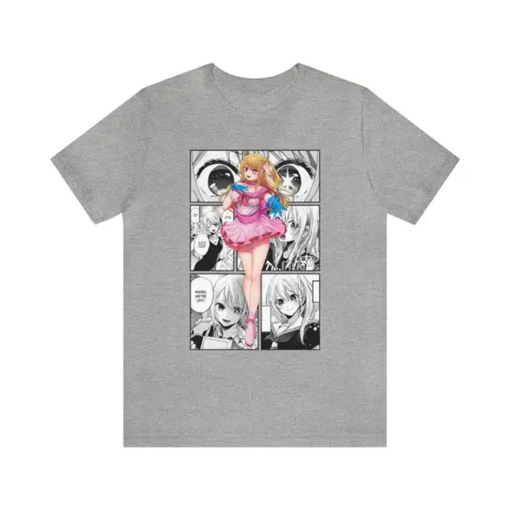 Oshi No Ko Anime Lover Oversized T-shirt Suitable for All Seasons Personality Clothes Streetwear Trendy High Quality Soft