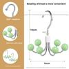 Multifunction Metal Clothes Hanger With Rotatable Hooks For Bedroom Closet Storage