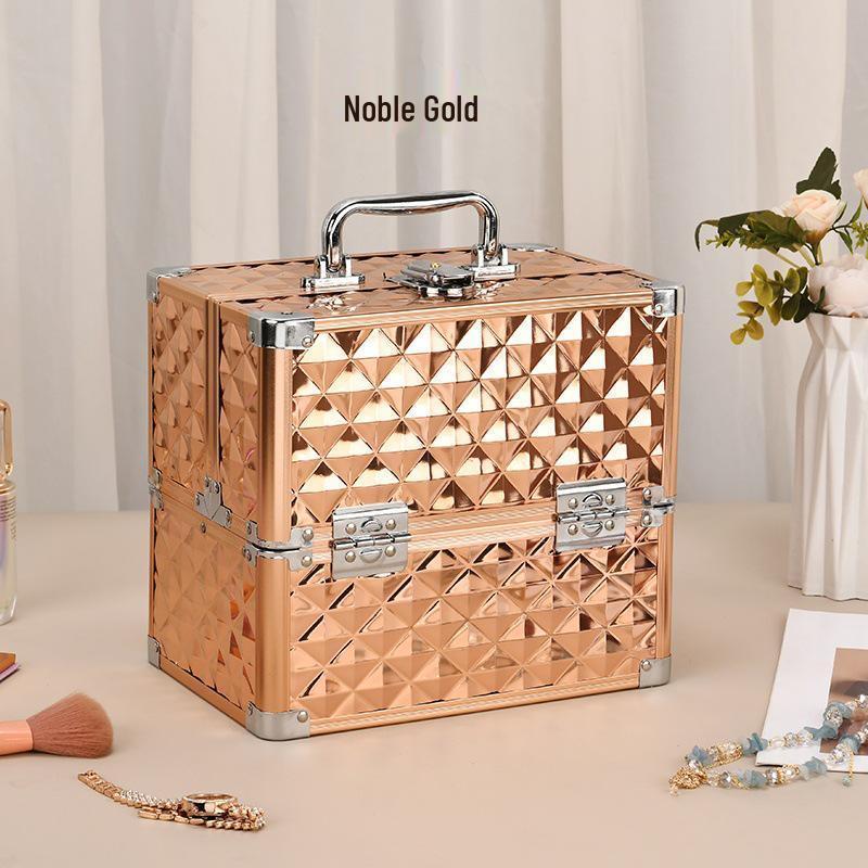 

Портативный кейс для красоты и макияжа: Двухслойное хранение для принадлежностей для нейл-арта, наращивания ресниц и микроблейдинга