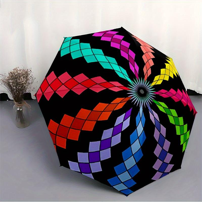 1pc Colorful Sphere Automatic Opening/closing umbrella, Reinforced 8-Rib Construction, Compact Travel Umbrella yy250808169
