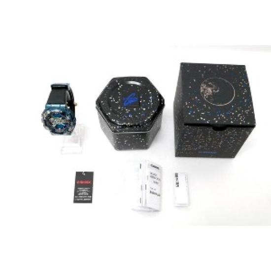 

USED Casio GM-110EARTH-1AJR G-SHOCK 110 Series Men s Quartz Watch WA05-M2883-2G7 20ATM Earth Motif Analog-Digital синій