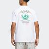 Adidas Adicross Desert Tee Golf Short Sleeve T-Shirt With Back Graphic Print Men Tops White HS5617