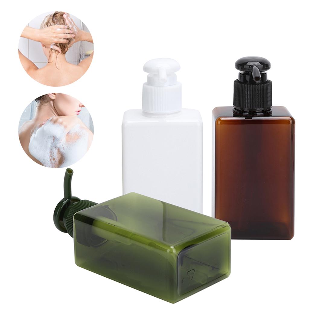 3PCS Soap Dispenser Bottle Press Type Lotion Body Soap Empty Pump Bottle Set 150ml