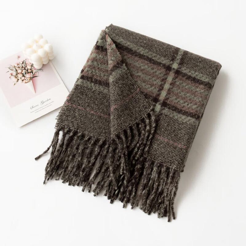 DayApril Plaid Winter Scarf 60x180cm