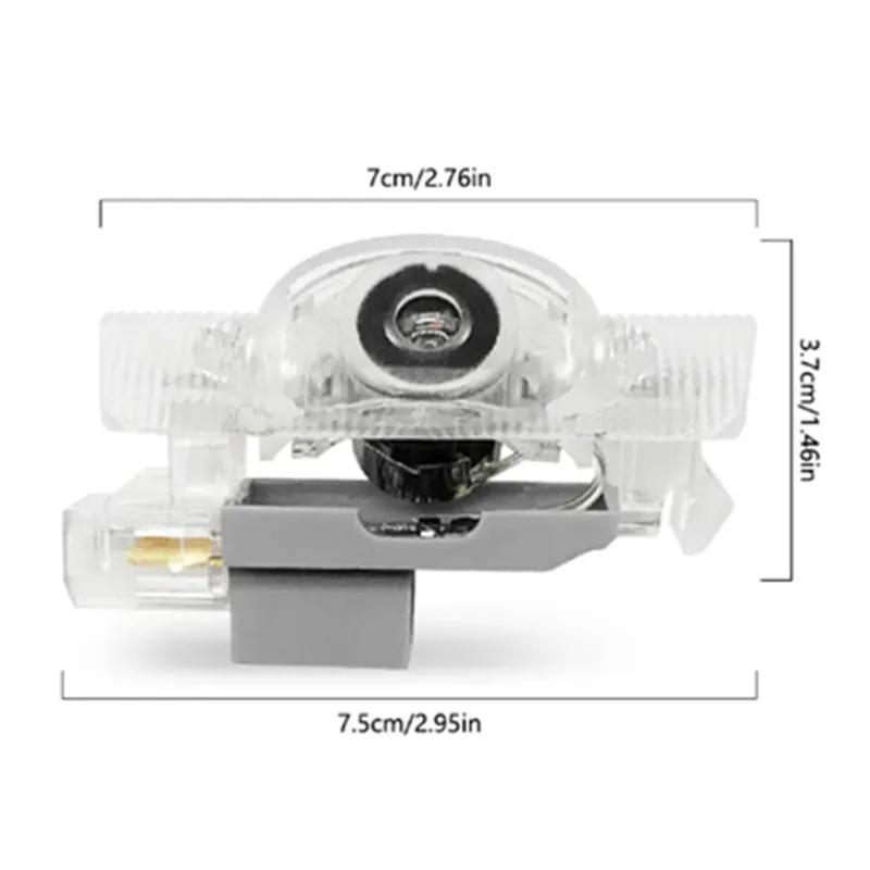 VTSJ3 2PCS LED Car Door Welcome Lights For Toyota, Logo Projector Lamps, Fits Toyota Highlander / RAV4 / Camry / Avalon / Corolla /pra