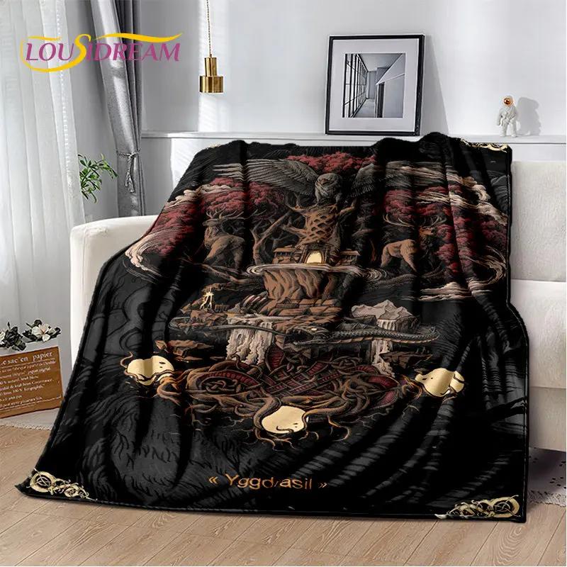 Viking Norse Mythology God Loki Soft Plush Blanket,Flannel Blanket Throw Blanket for Living Room Bedroom Bed Sofa Office Cover