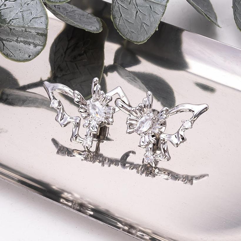 Women Vintage Rhinestone Butterfly Pant Waist Tightener Detachable Adjustable Jean Waist Button Buckle