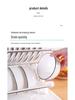 Double Layer Folding Dish Rack with Cutlery Storage - No Installation Needed