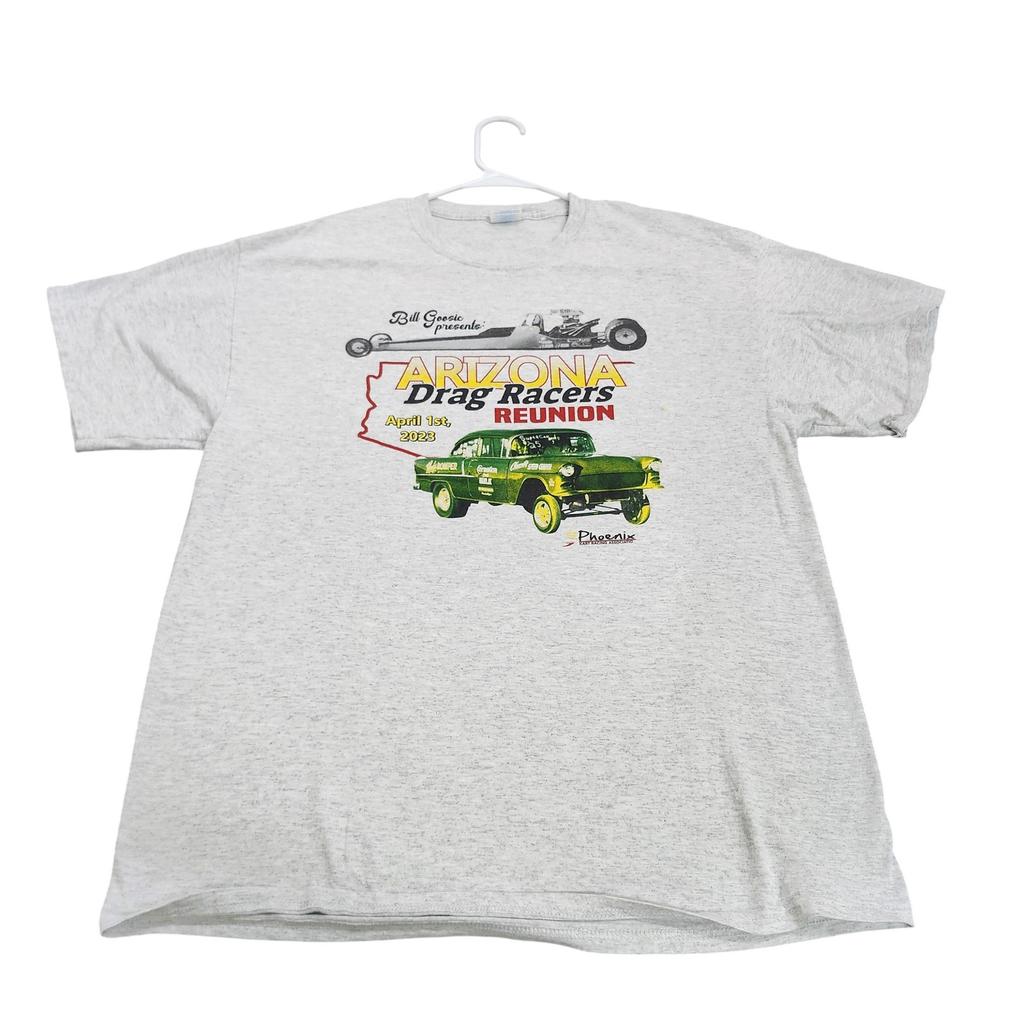 Port & Company Shirt Mens XL Gray Arizona Drag Racers Graphic Tee Racing 2023 Unisex T-Shirt