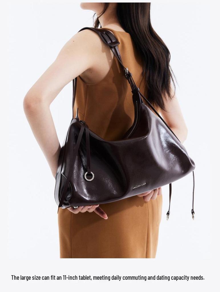Chen Duling Style: Amazing Song Yisong Donut Hobo Shoulder/Crossbody/Underarm Bag