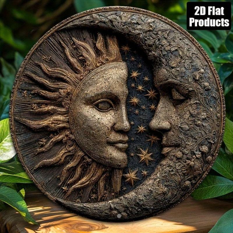 Metal Tin Sign 2D Wall Art Home Decor Flat Hanging Decorative Plaque