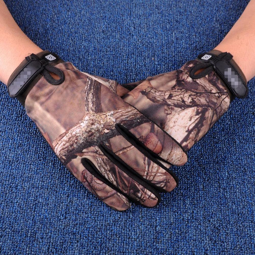 Men's Camouflage Tactical All-Finger Gloves High Quality Durable Construction Stylish Design Practical Function Practical Daily Use