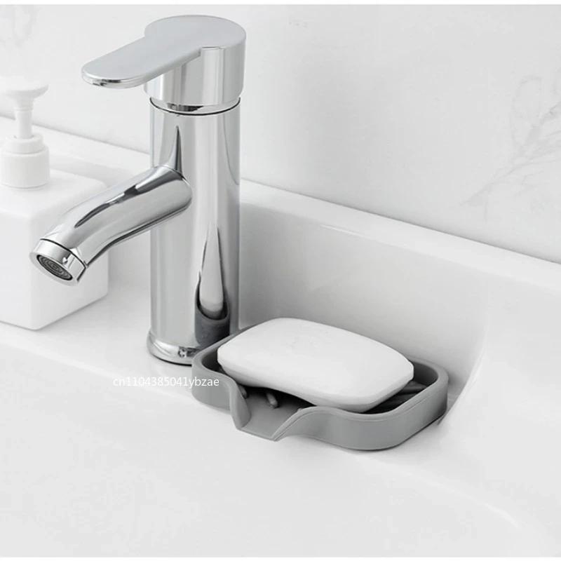 1/2/3/4pcs Kitchen Soap Tray, Sponge Holder Sink Organizer, Soap Holder for Bathroom Kitchen Counter/Soap Bottles