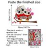 Cartoon Owl Static Sticker Double-sided Visual Home Decoration Wall Sticker Valentine's Day Decoration