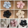 Cloth Flower Scrunchies Flower Shape Exaggerated Hair Ring Large Satin Hair Scrunchies  Lady