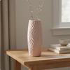 Vase ShatterResistant Nordic Design Textured Pattern House Decoration for Living Room,