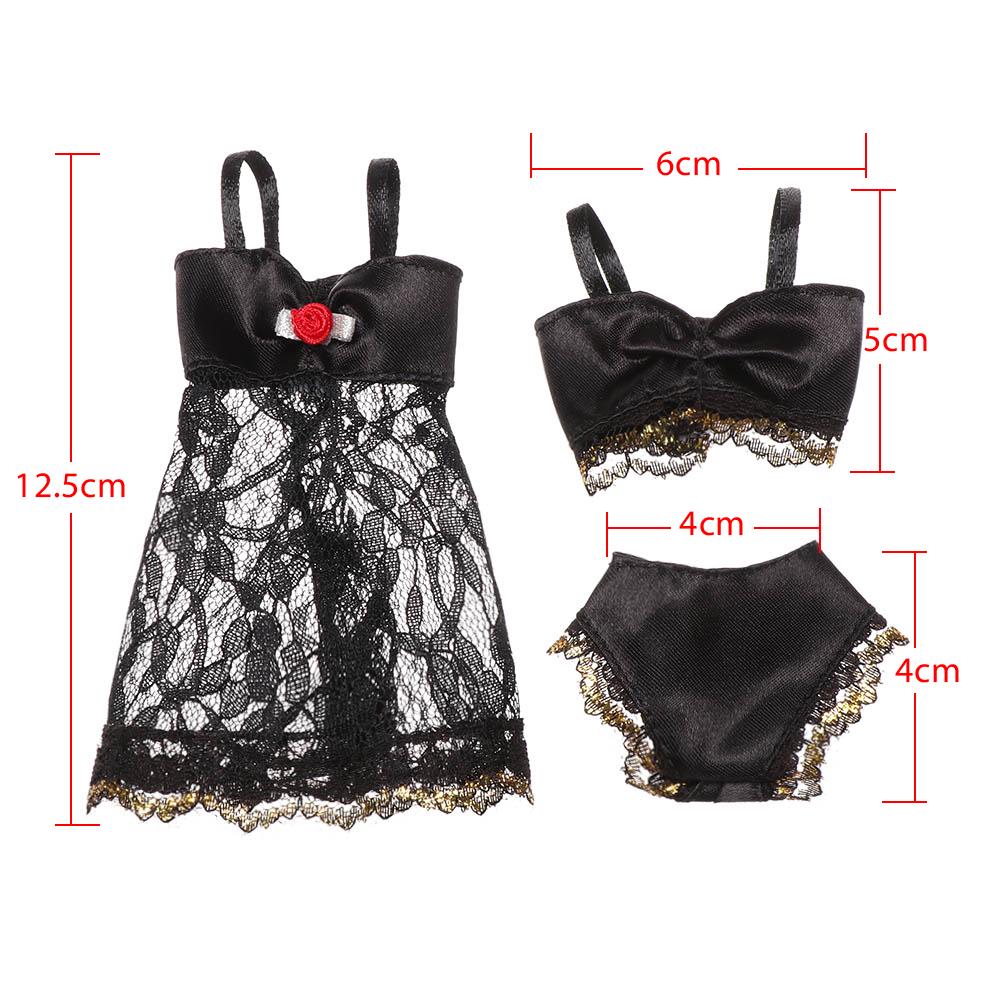 3pcs/set 30cm Fashion Doll Clothes Underwear Pajamas Dress Up Doll  Accessories Kids Girl Toy Gift